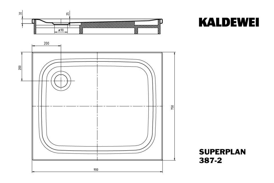 SUPERPLAN Duschfläche