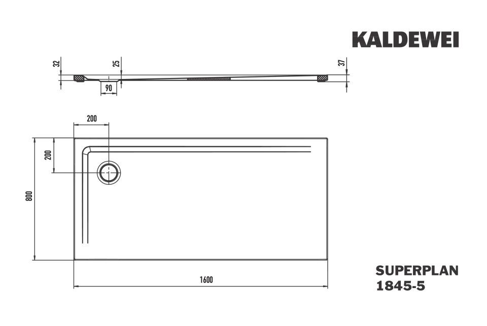 SUPERPLAN Duschfläche