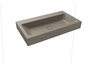 CONO WANDWASCHTISCH, Mod.3090 900x500mm, warm grey 60, Perl-Effekt, Antidröhn ohne Überlauf