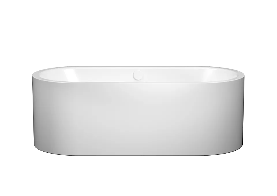 Badewanne MEISTERSTÜCK CENTRO DUO OVAL, Mod.1127-4041 1700x750mm alpinweiß, mit emaillierter Schürze, n. DIN 4109,VDI 4100 SST III, SIA 181, inkl. Garnitur KA 4041