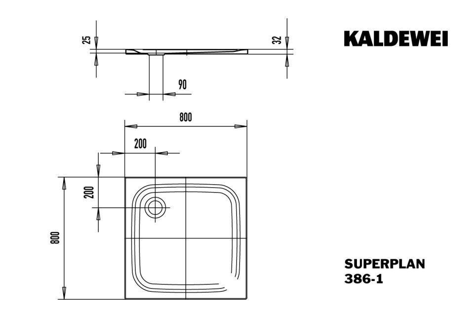SUPERPLAN Duschfläche
