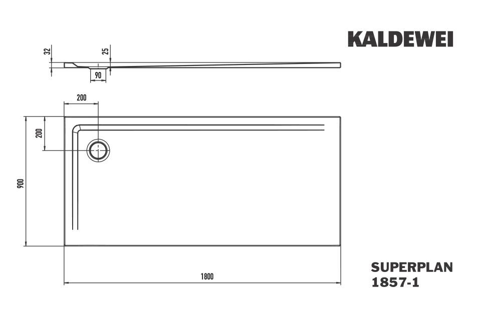 SUPERPLAN Duschfläche