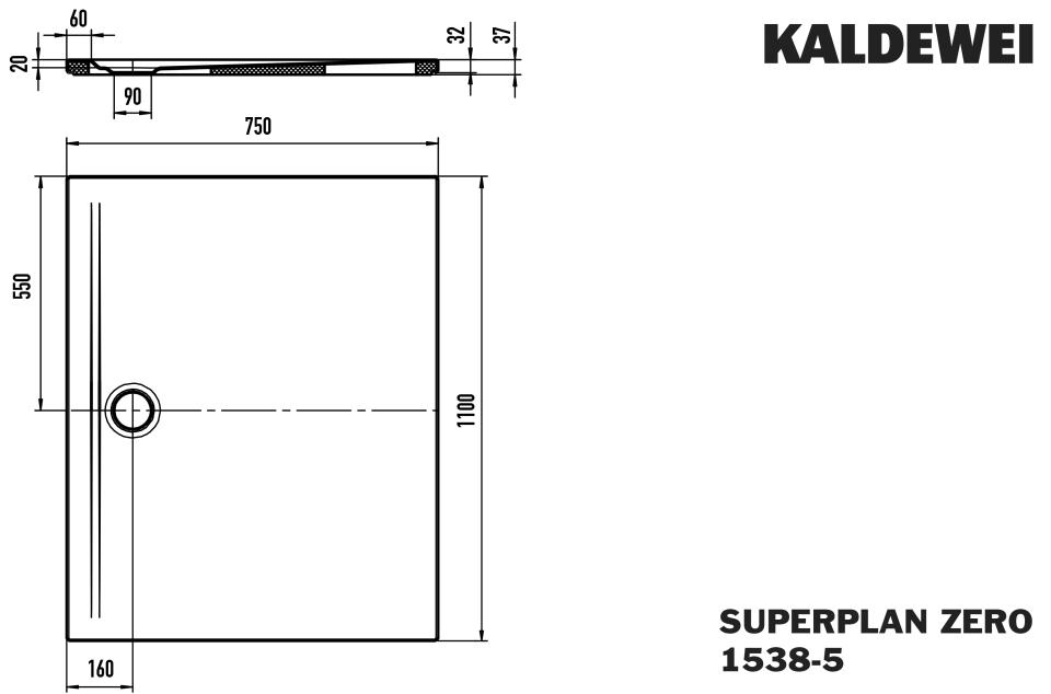 SUPERPLAN ZERO Duschfläche
