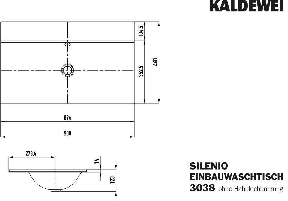 SILENIO EINBAUWASCHTISCH