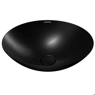 AVELLINO WASCHTISCH-SCHALE, Mod.3205 d:450mm, schwarz matt 100, Perl-Effekt, ohne Überlauf