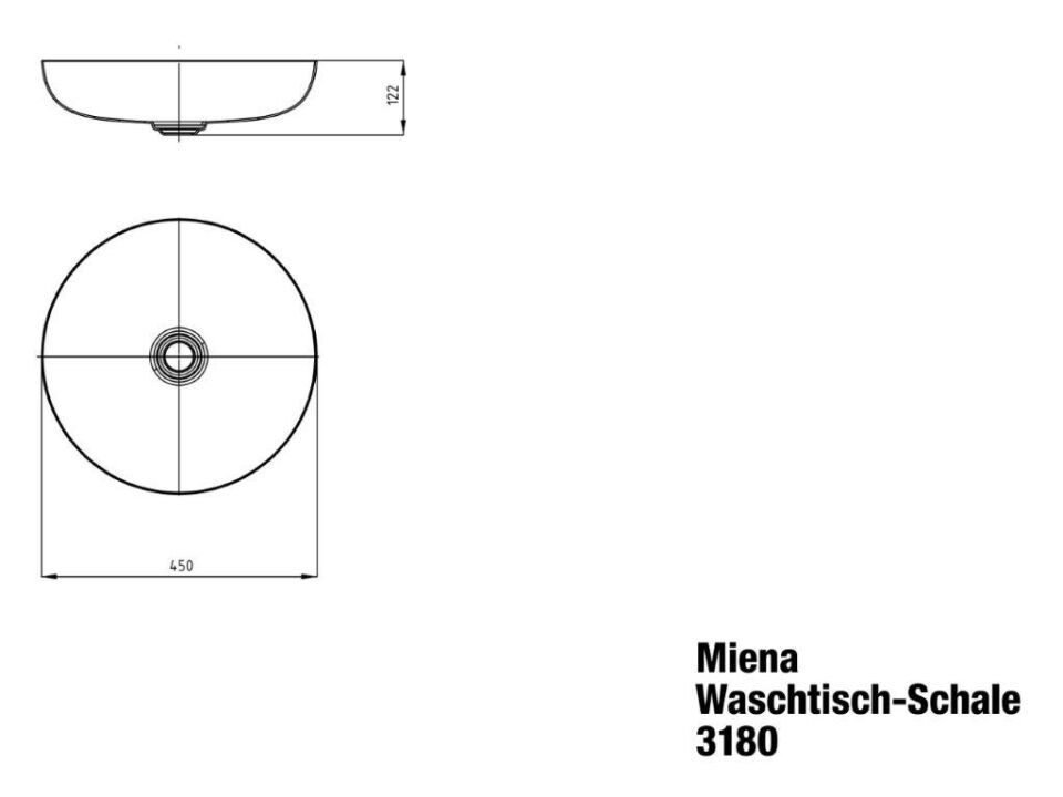 MIENA WASCHTISCH-SCHALE (rund)