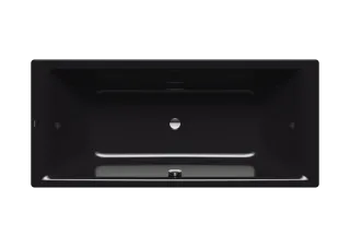 Badewanne PURO DUO, Mod.665 1900x900mm schwarz, mit Griffloch, Perl-Effekt