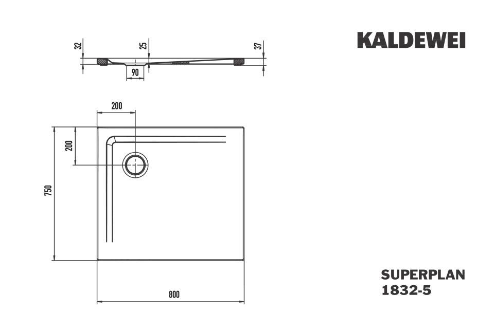 SUPERPLAN Duschfläche