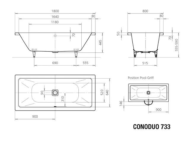 CONODUO Badewanne