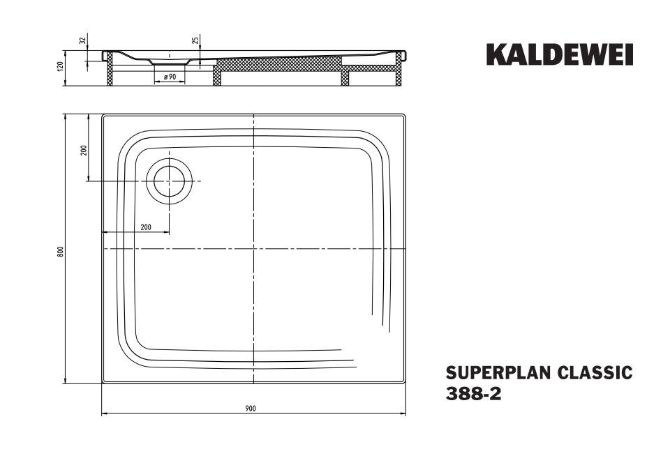 SUPERPLAN Duschfläche