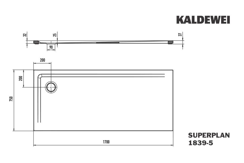 SUPERPLAN Duschfläche