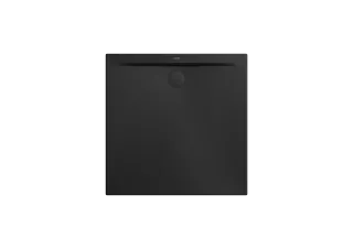Duschfläche SUPERPLAN ZERO MIT WANNENTRÄGER EXTRAFLACH, Mod.1510-5 700x700mm, schwarz matt 100