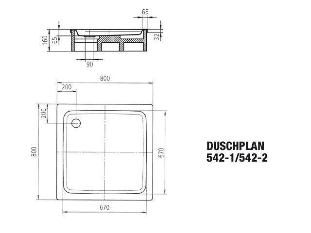 DUSCHPLAN Duschfläche