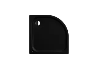 Duschfläche ZIRKON, Mod.606-1 1000x1000mm, schwarz matt 100, Invisible Grip