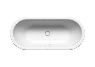 Badewanne MEISTERSTÜCK CENTRO DUO OVAL , 1127 1700x750mm alpinweiß, Perl-Effekt, n. DIN 4109,VDI 4100 SST III, SIA 181, SOUL, Mod.links