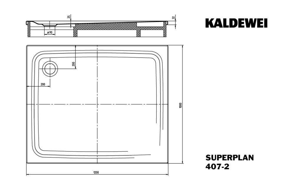 SUPERPLAN Duschfläche