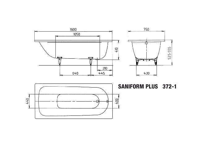 SANIFORM PLUS Badewanne