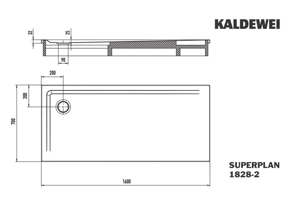 SUPERPLAN Duschfläche