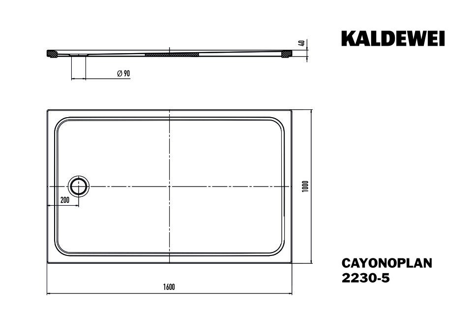 CAYONOPLAN Duschfläche