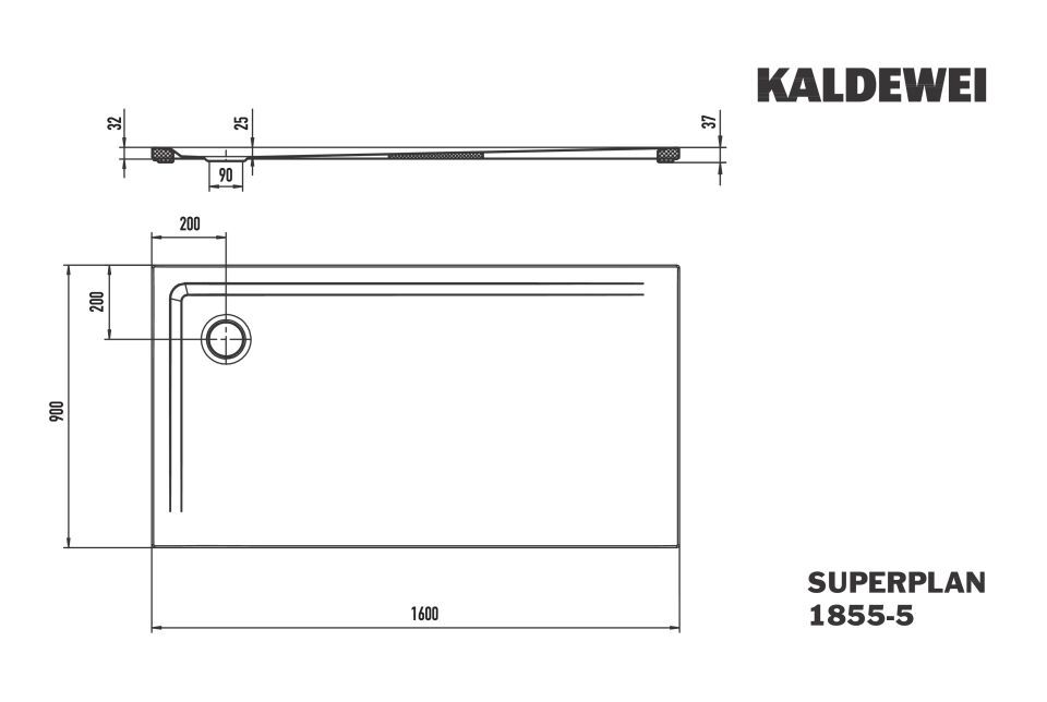 SUPERPLAN Duschfläche