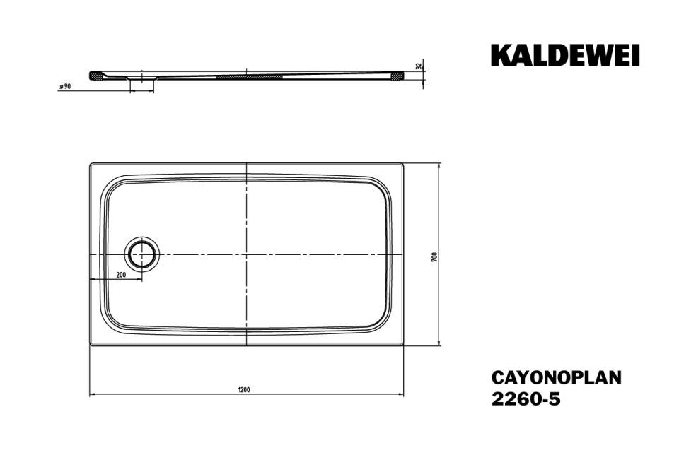 CAYONOPLAN Duschfläche