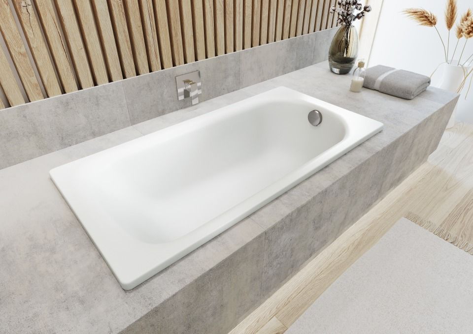 Badewanne SANIFORM STAR, Mod.338 1750x750mm manhattan, mit Griffloch, Perl-Effekt