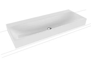 SILENIO AUFSATZ-DOPPELWASCHTISCH (RANDHÖHE 120 MM)