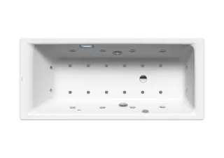 Badewanne PURO MIT SEITLICHEM ÜBERLAUF, Mod.657 1800x800mm alpinweiß matt