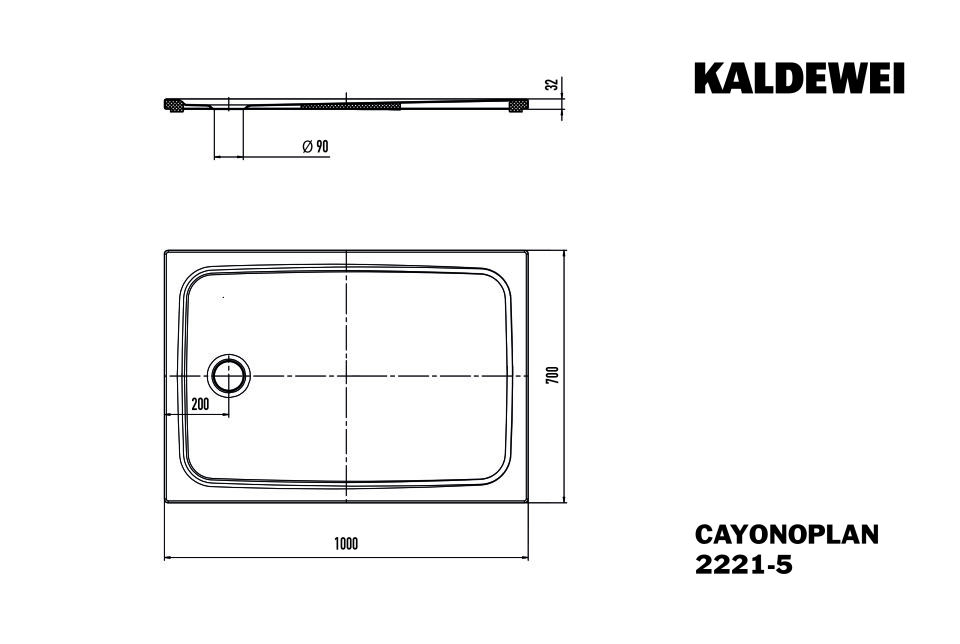 CAYONOPLAN Duschfläche