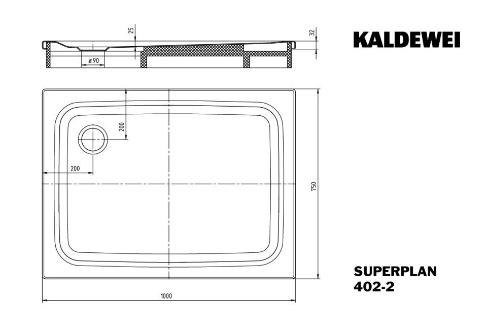 SUPERPLAN Duschfläche