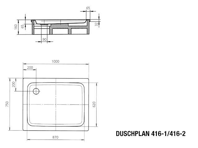 DUSCHPLAN Duschfläche