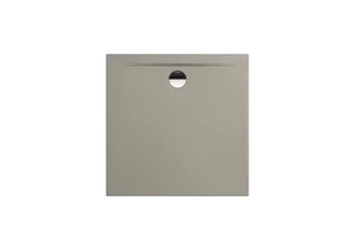 Duschfläche SUPERPLAN ZERO MIT WANNENTRÄGER EXTRAFLACH, Mod.1510-5 700x700mm, warm grey 50