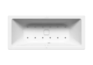 Badewanne CONODUO, Mod.733, Airmassage SOUL, Rechts 1800x800mm, alpinweiß, Perl-Effekt Sichtteile chrom