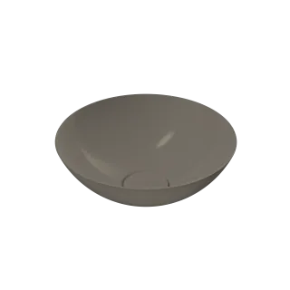 AVELLINO WASCHTISCH-SCHALE, Mod.3203 d:300mm, warm grey 60, Perl-Effekt, ohne Überlauf