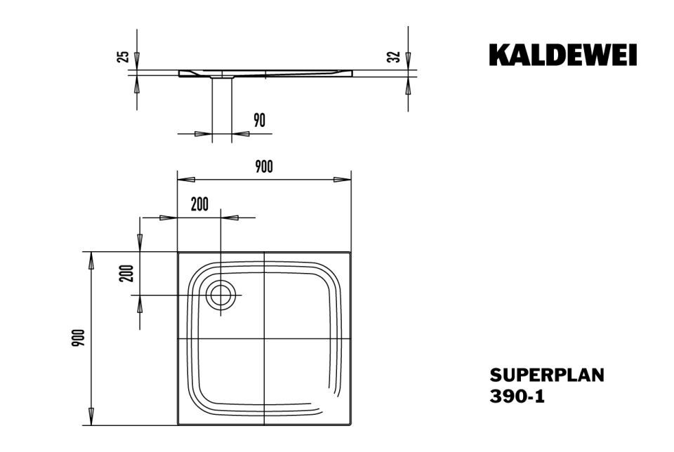 SUPERPLAN Duschfläche