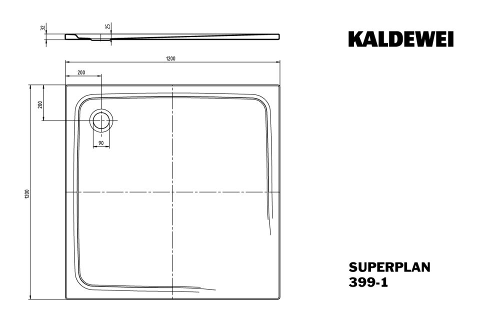 SUPERPLAN Duschfläche
