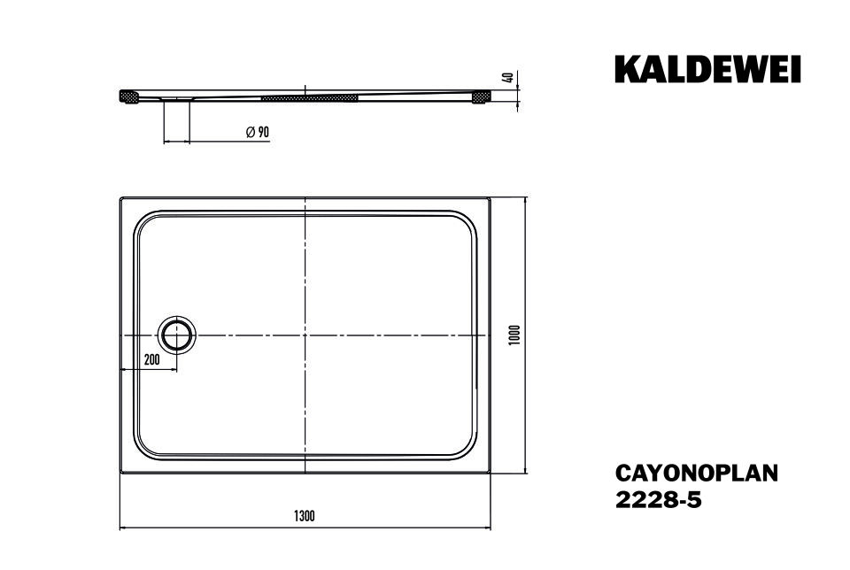 CAYONOPLAN Duschfläche
