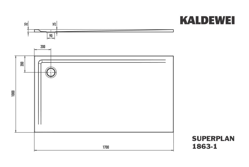 SUPERPLAN Duschfläche