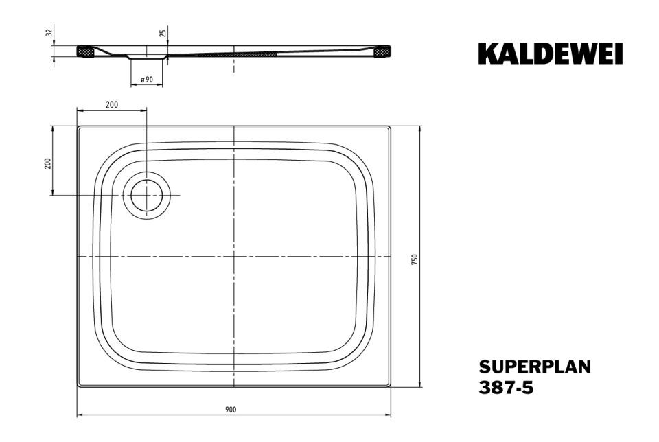 SUPERPLAN Duschfläche
