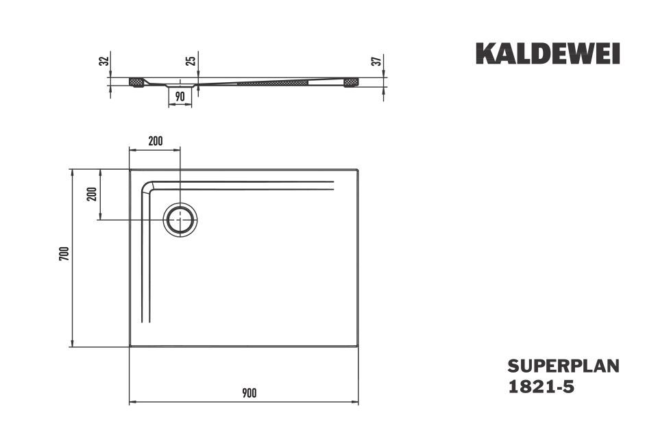 SUPERPLAN Duschfläche