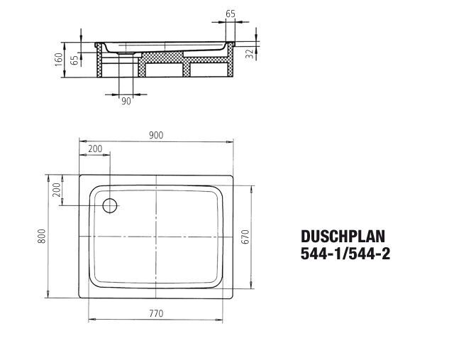 DUSCHPLAN Duschfläche