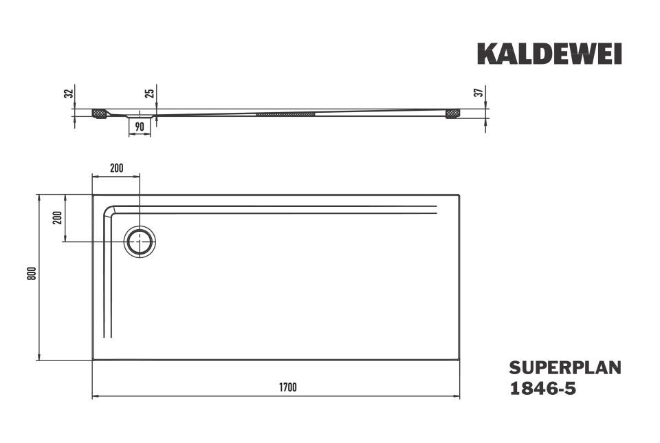 SUPERPLAN Duschfläche