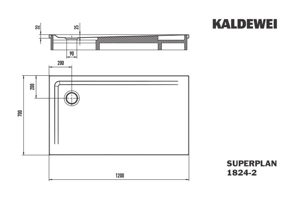 SUPERPLAN Duschfläche