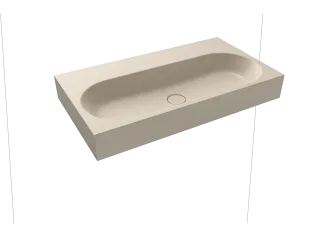 CENTRO WANDWASCHTISCH, Mod.3062 900x500mm, warm beige 20, Perl-Effekt, Antidröhn ohne Überlauf