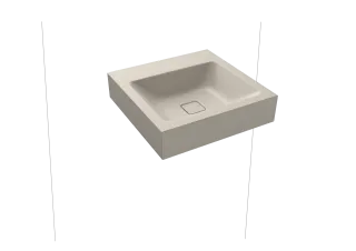 CONO WANDWASCHTISCH, Mod.3079 500x500mm, warm grey 10, Perl-Effekt, Antidröhn ohne Überlauf