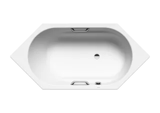 Badewanne VAIO 6 STAR, Mod.959 1900x900mm alpinweiß matt, Sonderüberlauf, mit Griffloch