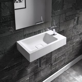 CONO Wandwaschtisch, Mod.3073 550x300mm schwarz, Perl-Effekt, Antidröhn, ohne Hahnlochbohrung