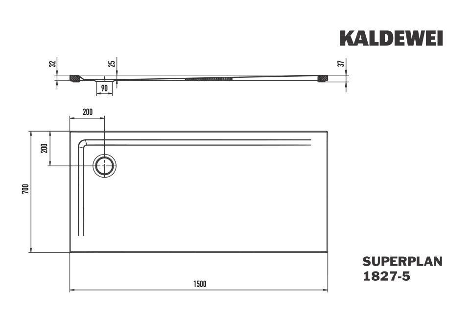 SUPERPLAN Duschfläche