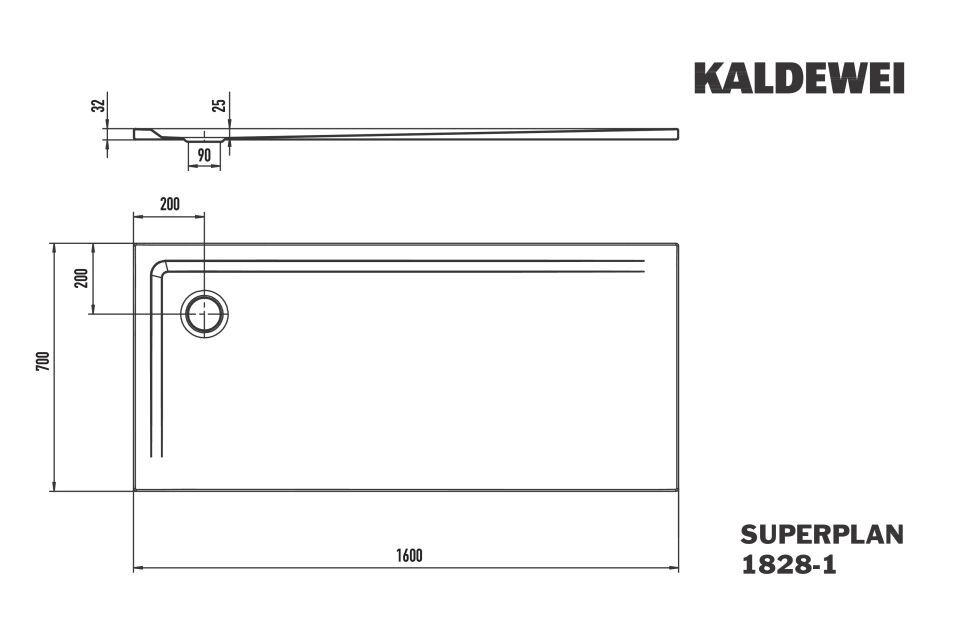 SUPERPLAN Duschfläche