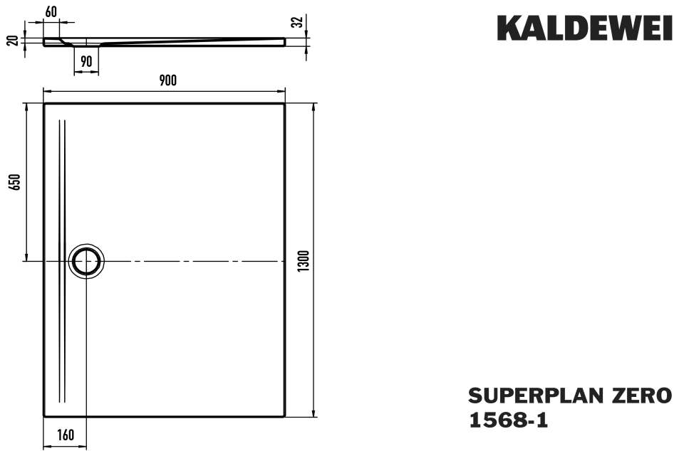 SUPERPLAN ZERO Duschfläche